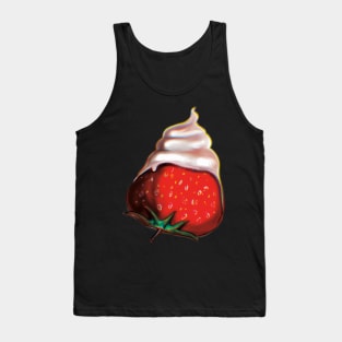 Whipped Cream Strawberry Tank Top